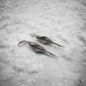 Luminous Drop  -  Argent Antique - Paire